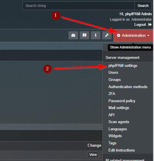 Arquivo:Phpipam admin1.png